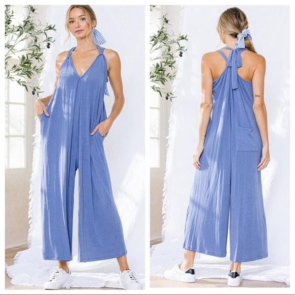 BRITNEY Most Fabulous Tie Shoulder Jumpsuit - Picture 3 of 4